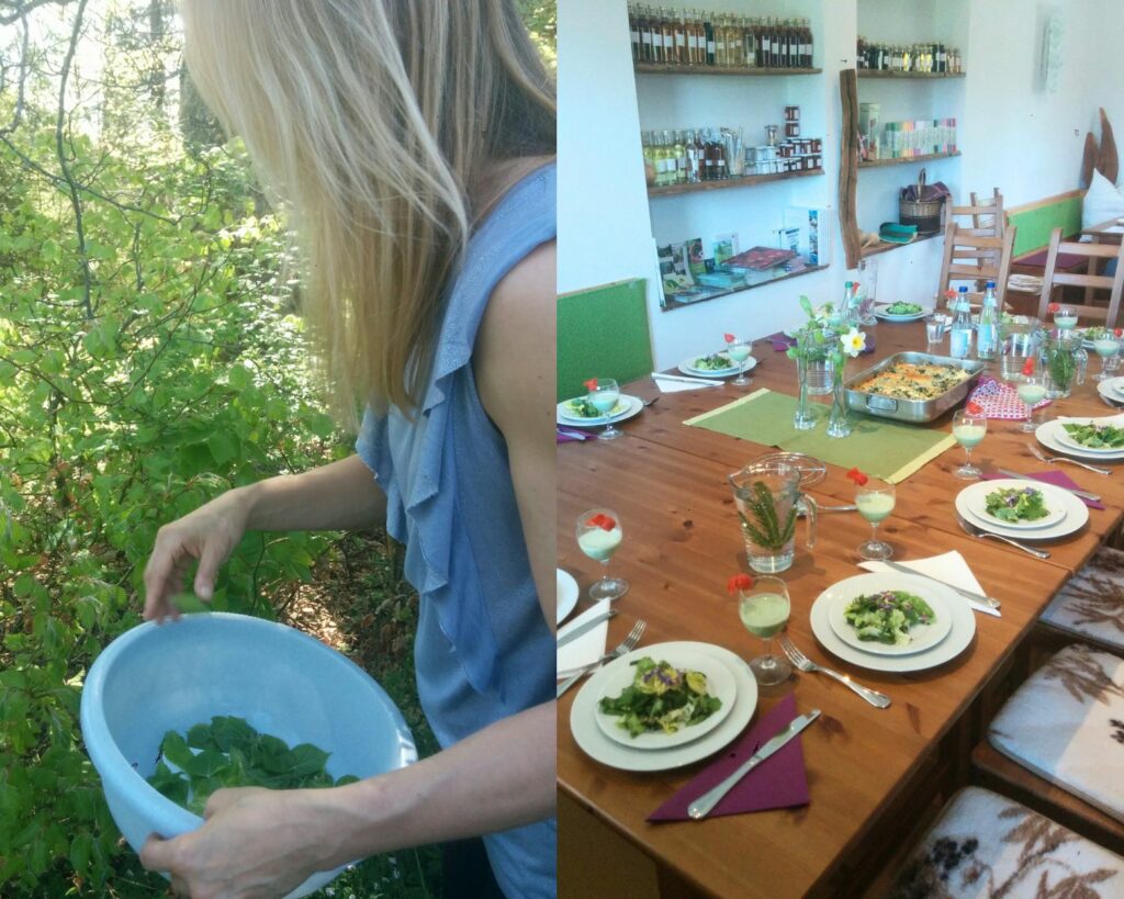 Attività di turismo esperienziale enogastronomico: raccolta erbe spontanee e preparazione di un menu. La componente enogastronomica è una delle componenti culturali più apprezzate, che fanno del turismo avventura un'opportunità di crescita per le destinazioni rurali e di montagna.